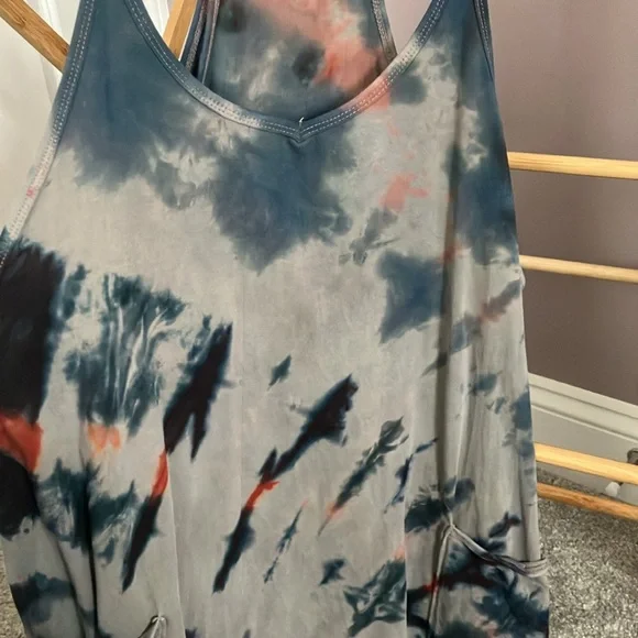 Free People Hot Shot Mini Dress in 🔥 Custom Tie Dye 🔥 - Picture 3 of 10